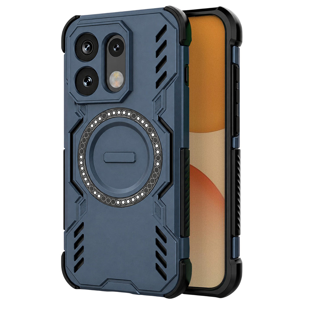 MagSafe-Hülle für Oppo Reno16 / Reno16 Pro, Techsuit, ArmorMag, Blau