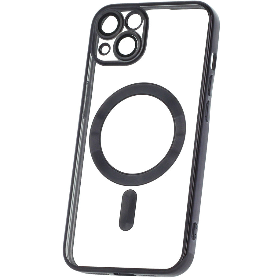 Coque MagSafe pour Samsung Galaxy A26 A266, OEM, Color Chrome Mag, Noire