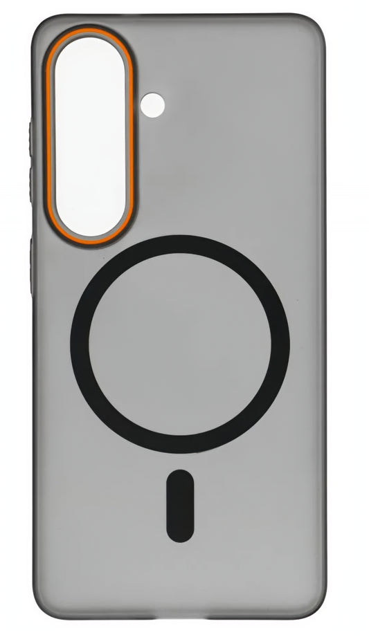 MagSafe-Hülle für Samsung Galaxy S26 S942, OEM, Go Orange, Schwarz