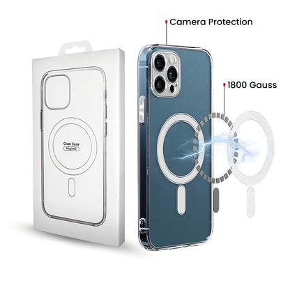 Coque MagSafe pour Samsung Galaxy S26 Plus S947, OEM, 1800 Gauss, Transparente