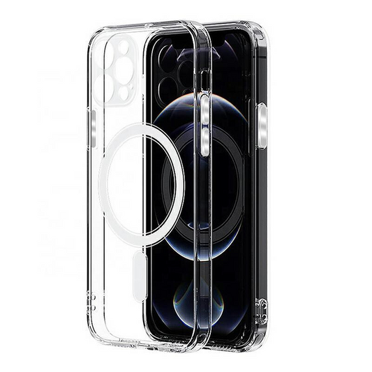 Coque MagSafe pour Samsung Galaxy S25 Ultra S938, OEM, 1800 Gauss, Transparente