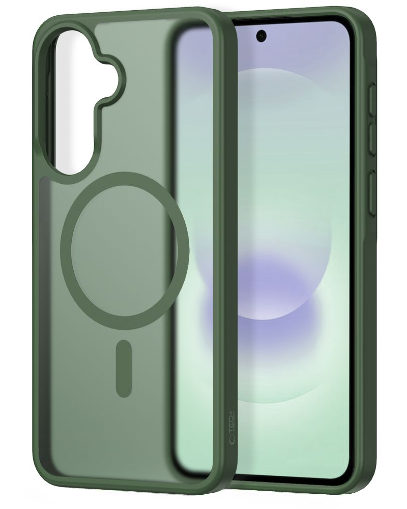 Coque MagSafe pour Samsung Galaxy A37 5G / A56 A566 / A36 A366, Tech-Protect, Magmat, Vert Mat