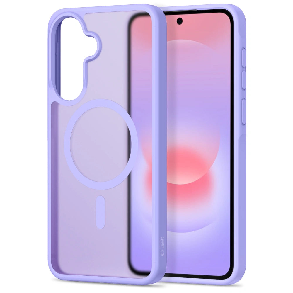 Coque MagSafe pour Samsung Galaxy A57 5G, Tech-Protect, Magmat, Violet Mat