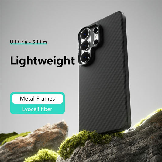 Coque MagSafe pour Samsung Galaxy S26 Ultra S948, Abeei, Carbone, Noire