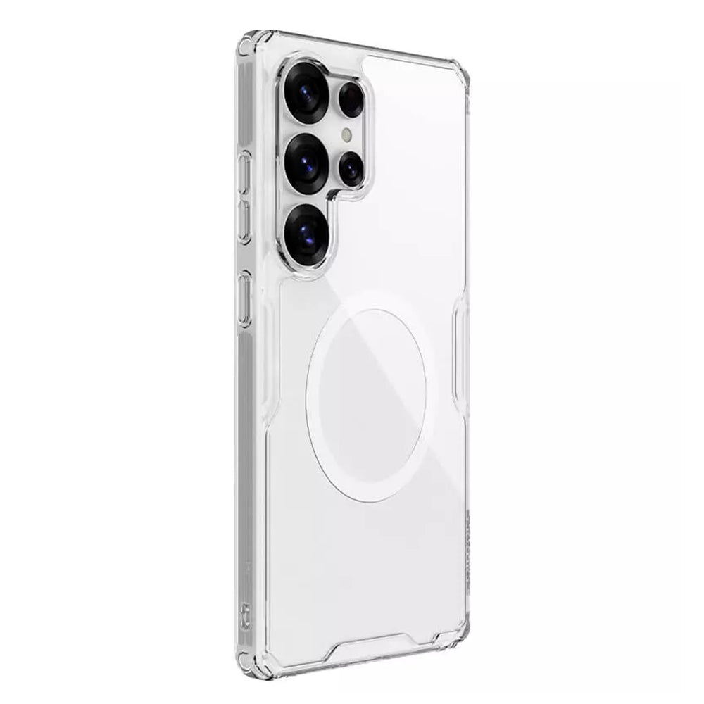 Coque MagSafe pour Samsung Galaxy S25 Ultra S938, Nillkin, Nature Pro, Transparente