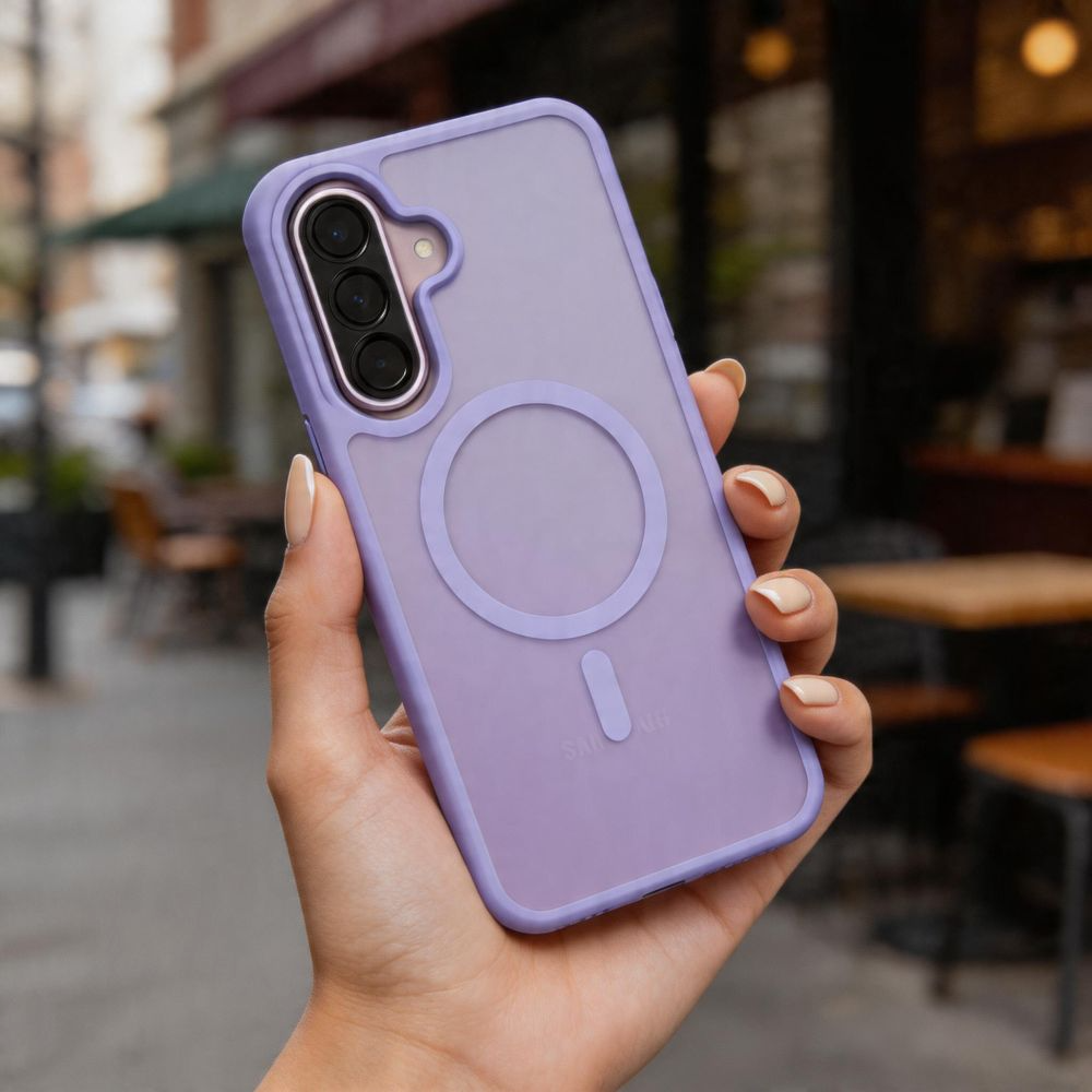 Coque MagSafe pour Samsung Galaxy A37 5G / A56 A566 / A36 A366, Tech-Protect, Magmat, Violet Mat