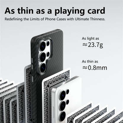 Coque MagSafe pour Samsung Galaxy S26 Ultra S948, Abeei, Carbone, Noire