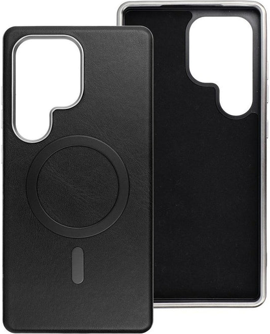 Coque MagSafe pour Samsung Galaxy A36 A366, OEM, Gentleman Mag, Noire