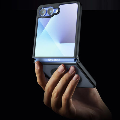 MagSafe-Hülle für Samsung Galaxy Z Flip7 F766, Techsuit, PureFrost, Schwarz