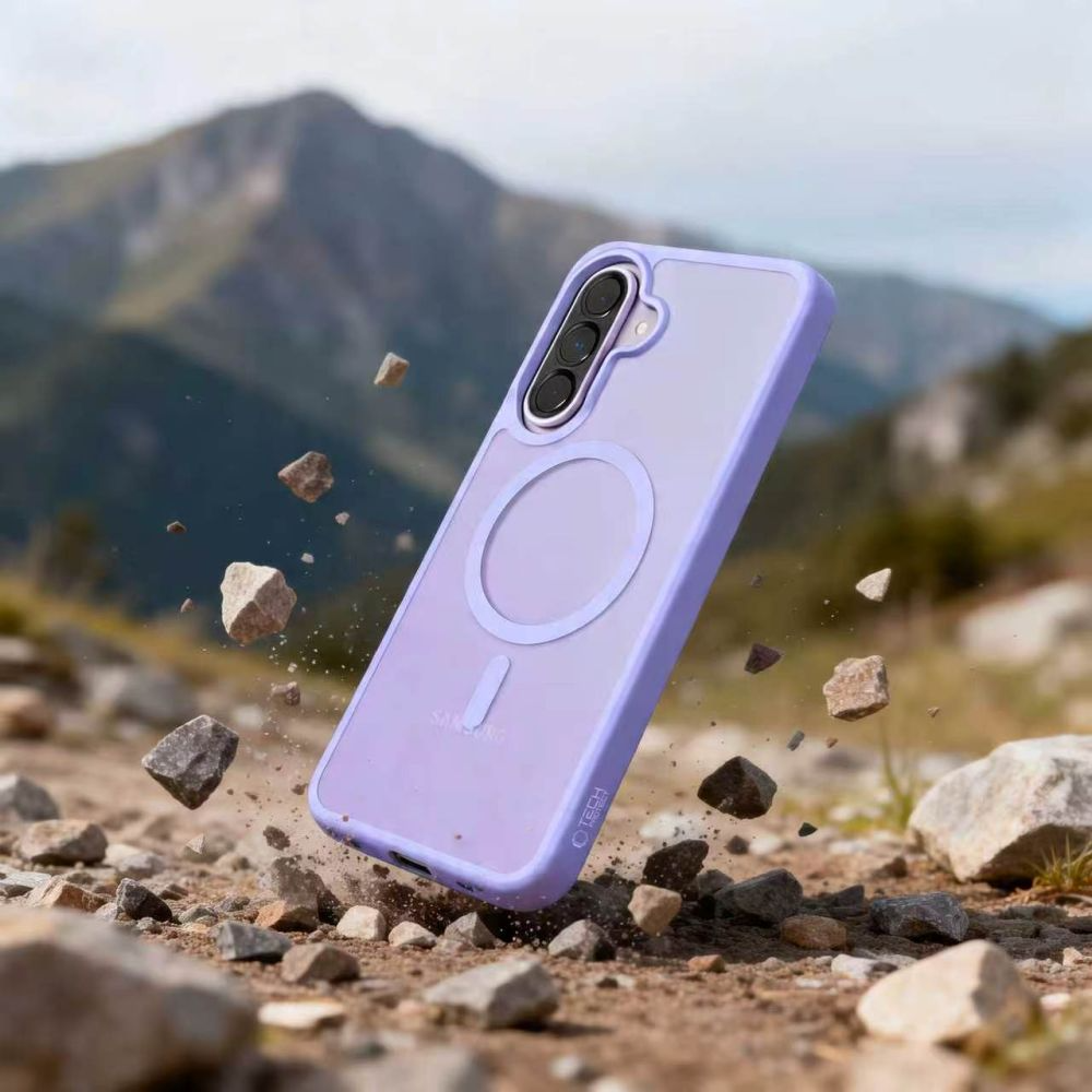Coque MagSafe pour Samsung Galaxy A37 5G / A56 A566 / A36 A366, Tech-Protect, Magmat, Violet Mat