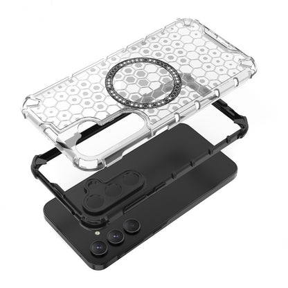MagSafe Case for Samsung Galaxy S25 S931, Techsuit, HoneyComb Shield, Green