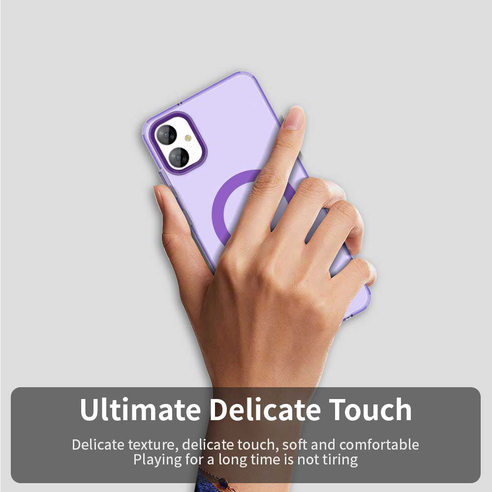 Coque MagSafe pour Samsung Galaxy A05 A055, Techsuit, CandyCase, Violet