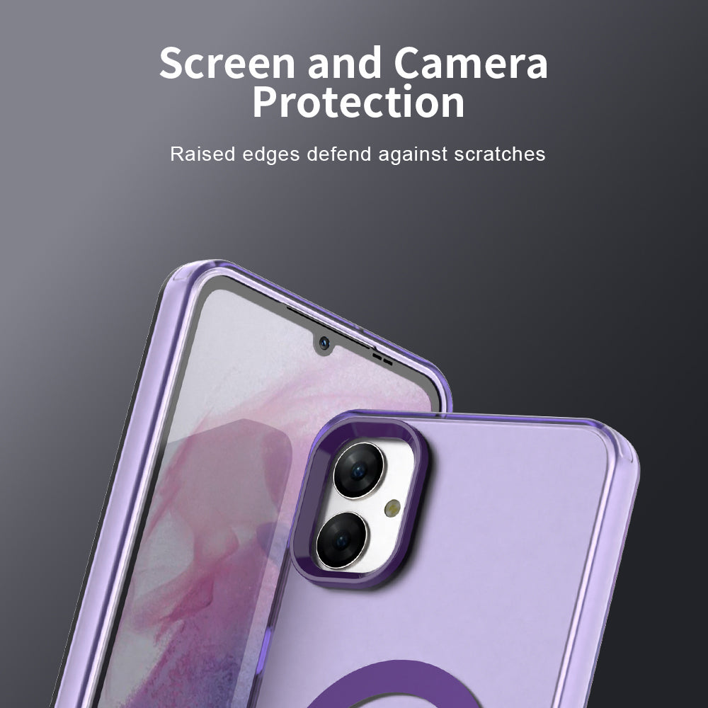 Coque MagSafe pour Samsung Galaxy A05 A055, Techsuit, CandyCase, Violet