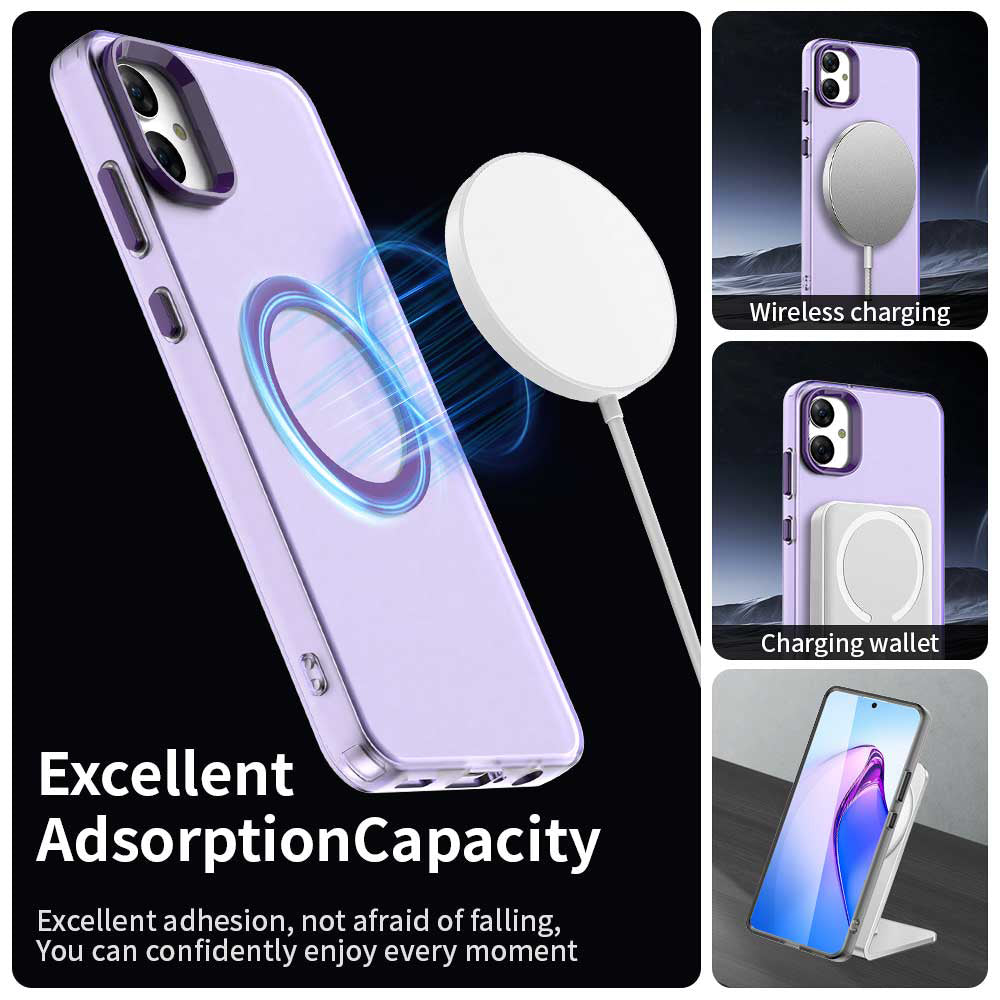 Coque MagSafe pour Samsung Galaxy A05 A055, Techsuit, CandyCase, Violet