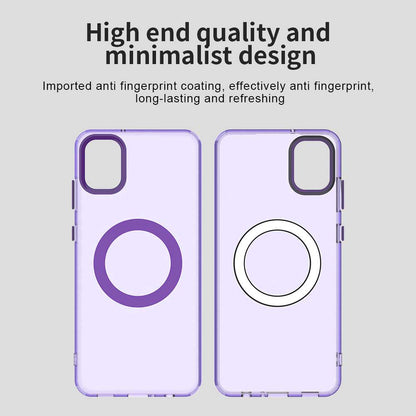 Coque MagSafe pour Samsung Galaxy A05 A055, Techsuit, CandyCase, Violet