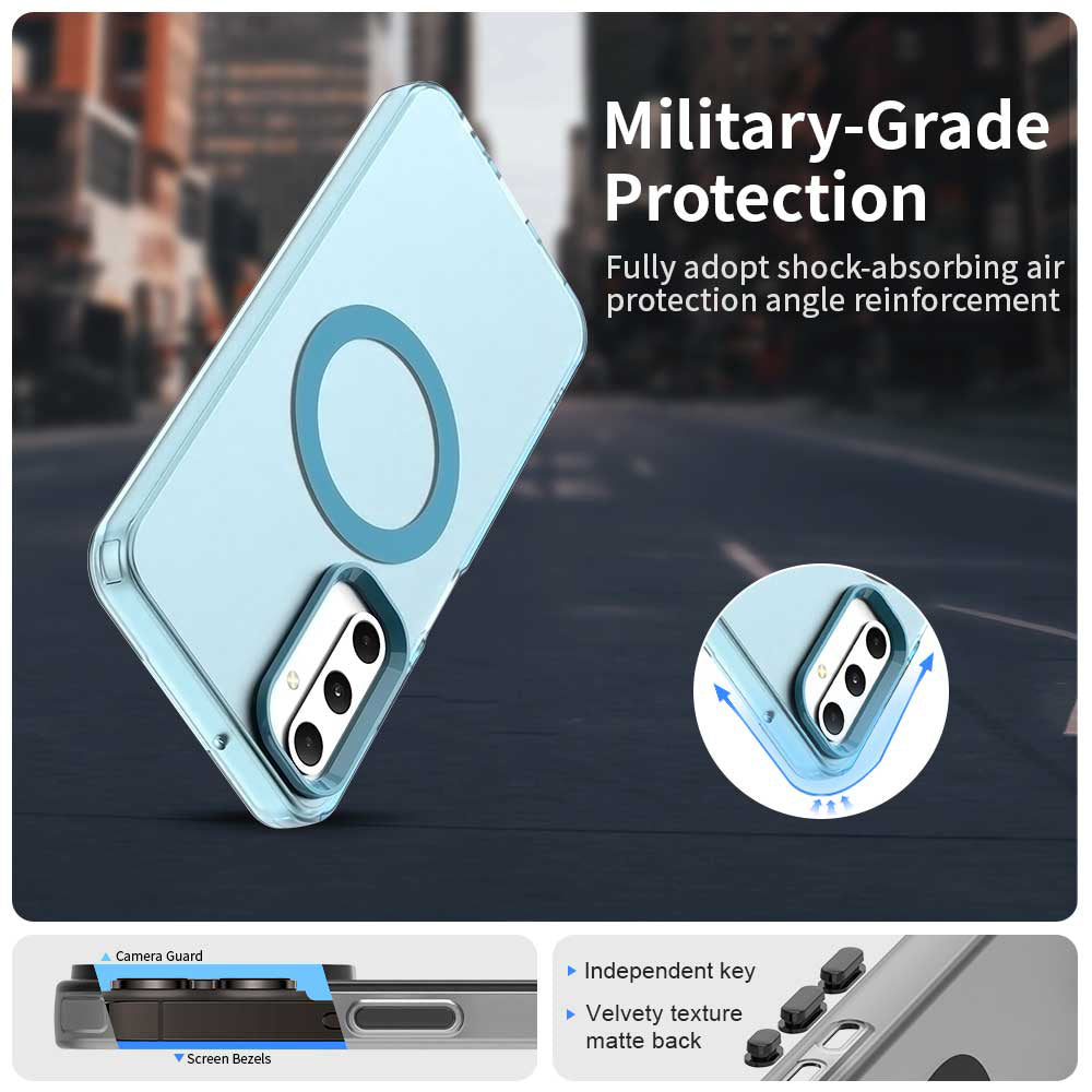 MagSafe-Hülle für Samsung Galaxy A05s A057, Techsuit, CandyCase, Blau