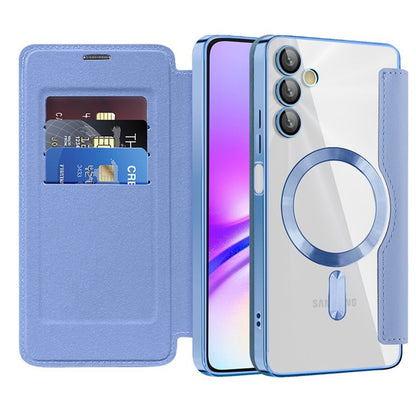 Coque MagSafe pour Samsung Galaxy A05s A057, Techsuit, SmartMag Book, Bleu