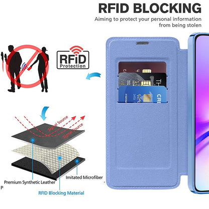 Coque MagSafe pour Samsung Galaxy A05s A057, Techsuit, SmartMag Book, Bleu