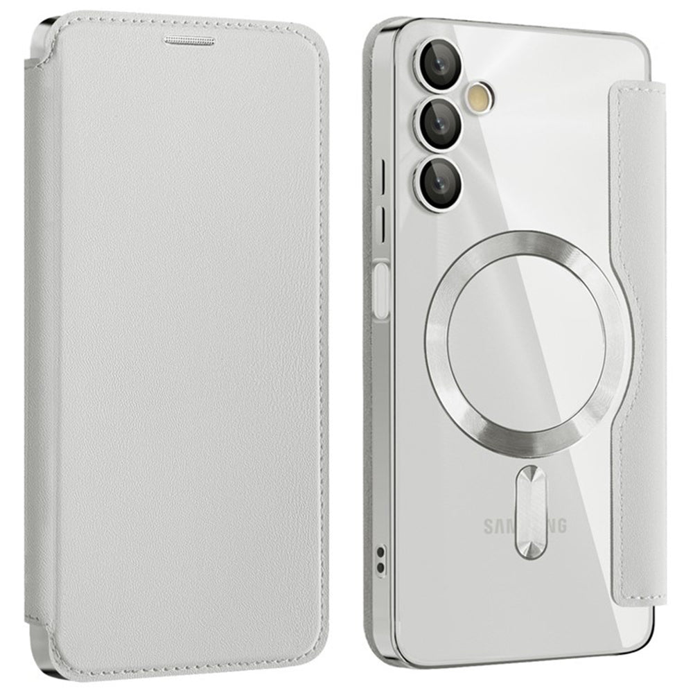 MagSafe Case for Samsung Galaxy A05s A057, Techsuit, SmartMag Book, Gray