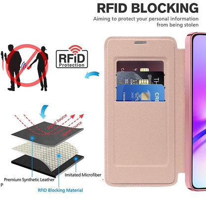 Coque MagSafe pour Samsung Galaxy A05s A057, Techsuit, SmartMag Book, Rose