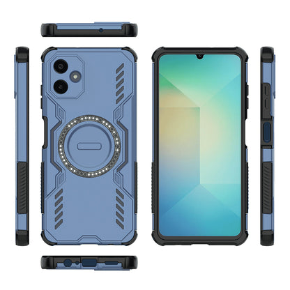 Coque MagSafe pour Samsung Galaxy A06 A065, Techsuit, ArmorMag, Bleue