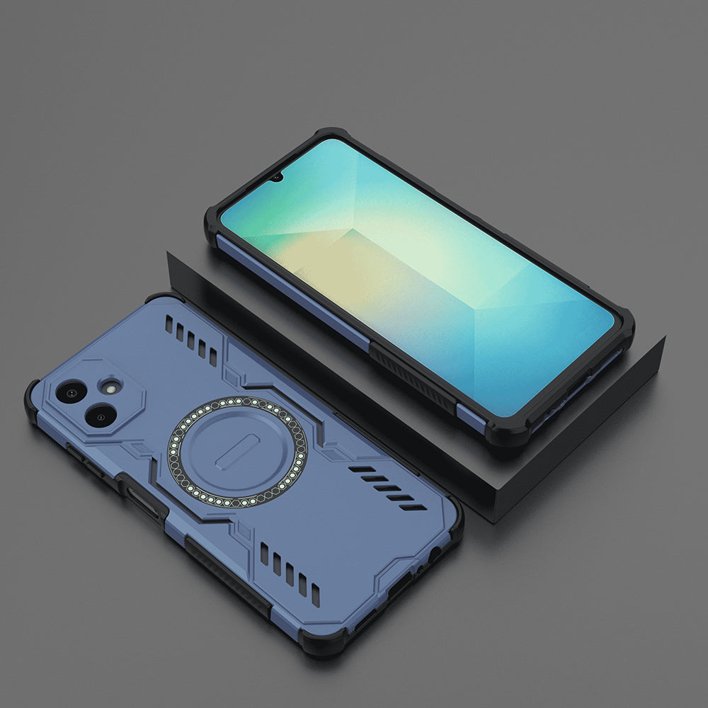 Coque MagSafe pour Samsung Galaxy A06 A065, Techsuit, ArmorMag, Bleue