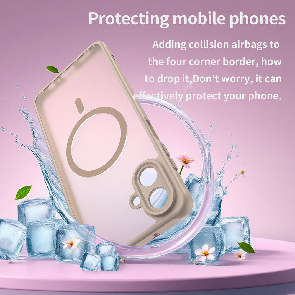 MagSafe Hülle für Samsung Galaxy A07 4G A075, Techsuit, HaloFrost II, Gold