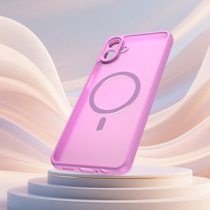 MagSafe Hülle für Samsung Galaxy A07 4G A075, Techsuit, HaloFrost II, Rosa