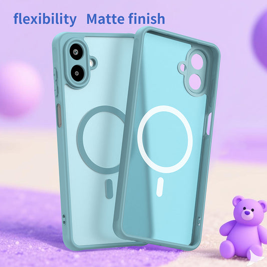 Étui MagSafe pour Samsung Galaxy A07 4G A075, Techsuit, HaloFrost II, Vert Clair