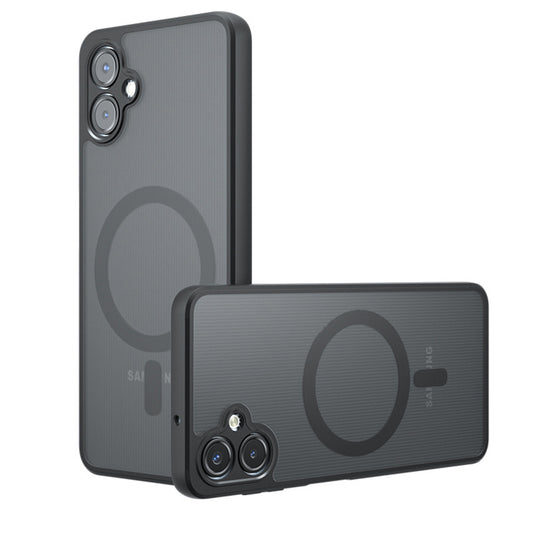 Étui MagSafe pour Samsung Galaxy A07 4G A075, Techsuit, PureFrost, Noir Satiné