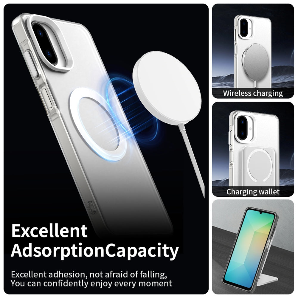Coque MagSafe pour Samsung Galaxy A07 4G A075, Techsuit, CandyCase, Blanche