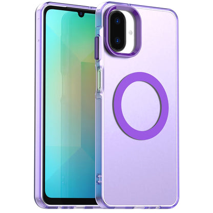 Coque MagSafe pour Samsung Galaxy A07 4G A075, Techsuit, CandyCase, Violet