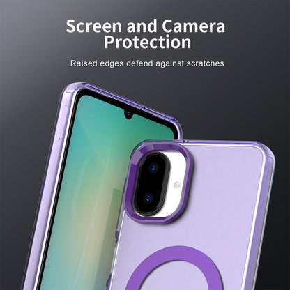 Coque MagSafe pour Samsung Galaxy A07 4G A075, Techsuit, CandyCase, Violet