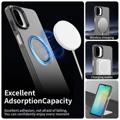 Coque MagSafe pour Samsung Galaxy A07 4G A075, Techsuit, CandyCase, Noire