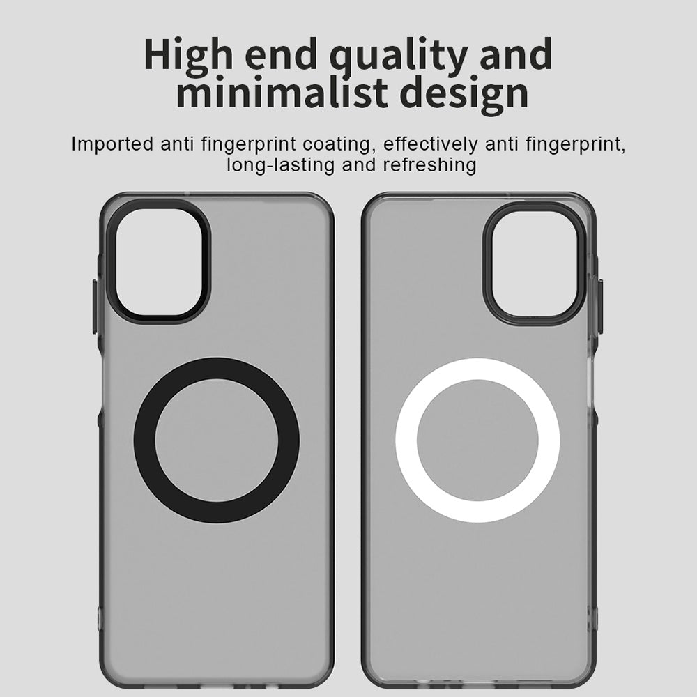 Coque MagSafe pour Samsung Galaxy A07 4G A075, Techsuit, CandyCase, Noire