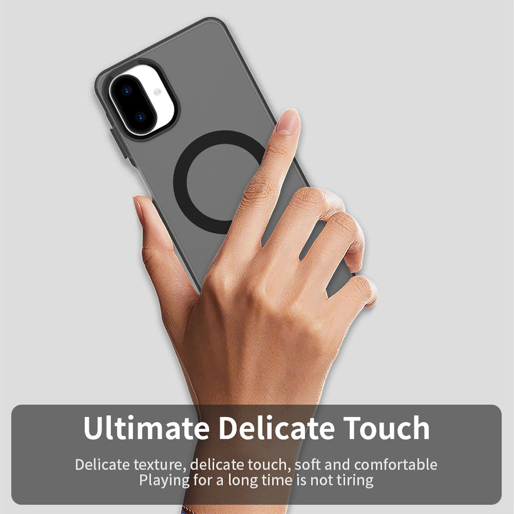 Coque MagSafe pour Samsung Galaxy A07 4G A075, Techsuit, CandyCase, Noire