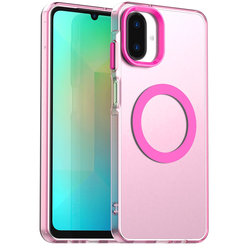 Coque MagSafe pour Samsung Galaxy A07 4G A075, Techsuit, CandyCase, Rose