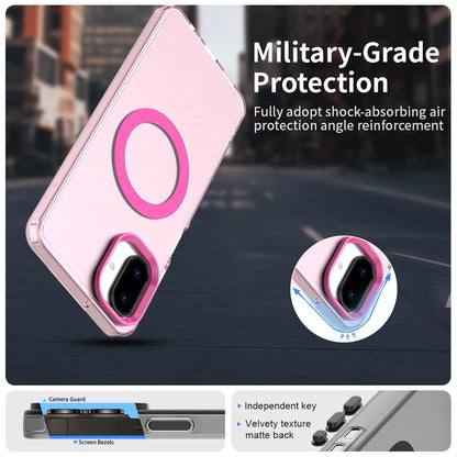 Coque MagSafe pour Samsung Galaxy A07 4G A075, Techsuit, CandyCase, Rose