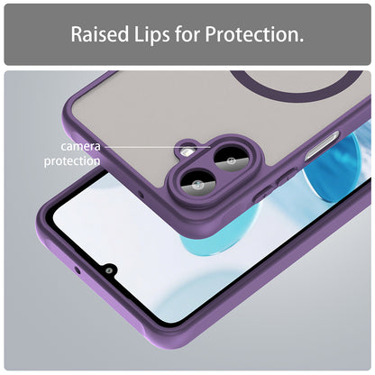 MagSafe-Hülle für Samsung Galaxy A07 4G A075, Techsuit, HaloFrost II, Lila