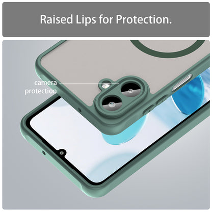 MagSafe-Hülle für Samsung Galaxy A07 4G A075, Techsuit, HaloFrost II, Grün