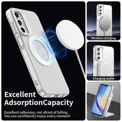Coque MagSafe pour Samsung Galaxy A15 5G A156 / A15 A155, Techsuit, CandyCase, Blanche