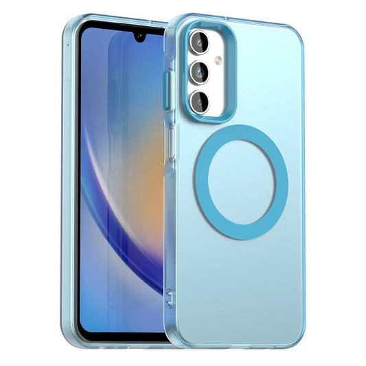 MagSafe-Hülle für Samsung Galaxy A15 5G A156 / A15 A155, Techsuit, CandyCase, Blau