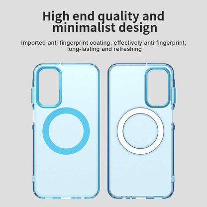 Coque MagSafe pour Samsung Galaxy A15 5G A156 / A15 A155, Techsuit, CandyCase, Bleue