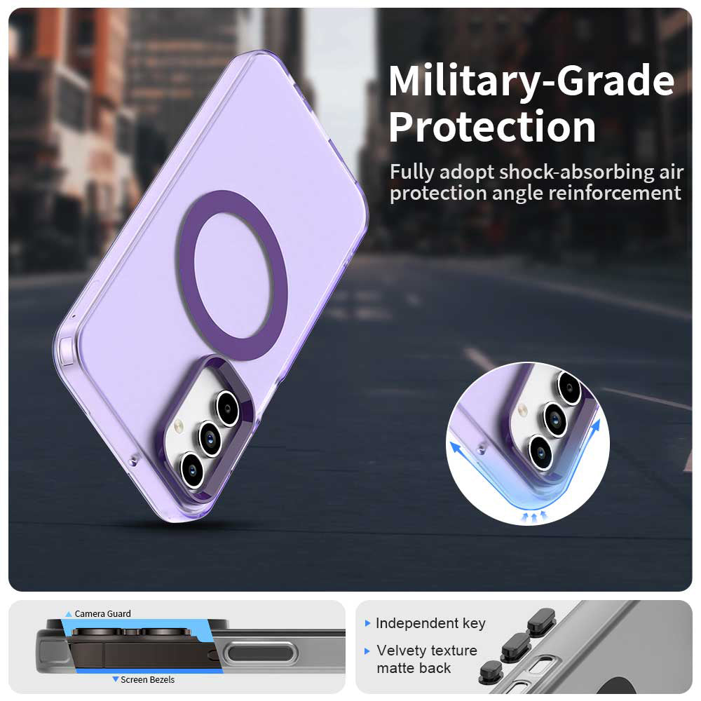 MagSafe-Hülle für Samsung Galaxy A15 5G A156 / A15 A155, Techsuit, CandyCase, Lila