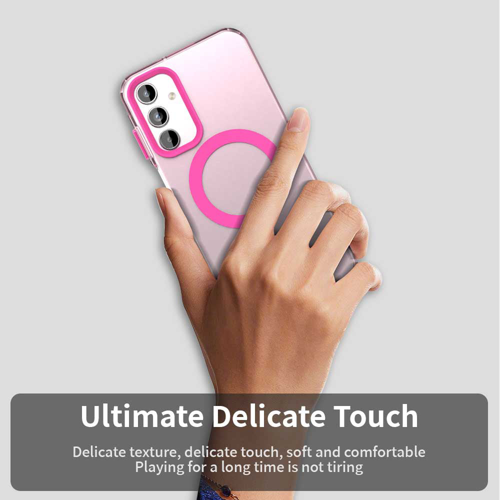 Coque MagSafe pour Samsung Galaxy A15 5G A156 / A15 A155, Techsuit, CandyCase, Rose