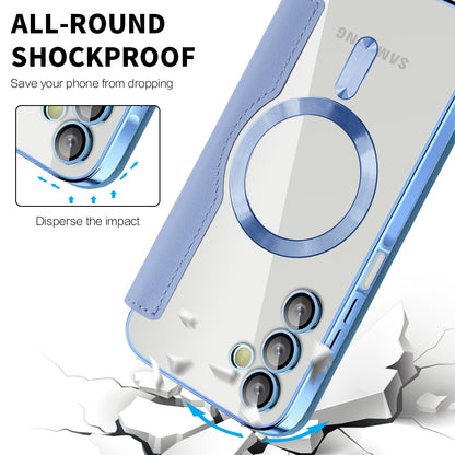 MagSafe-Hülle für Samsung Galaxy A15 5G A156 / A15 A155, Techsuit, SmartMag Book, Blau