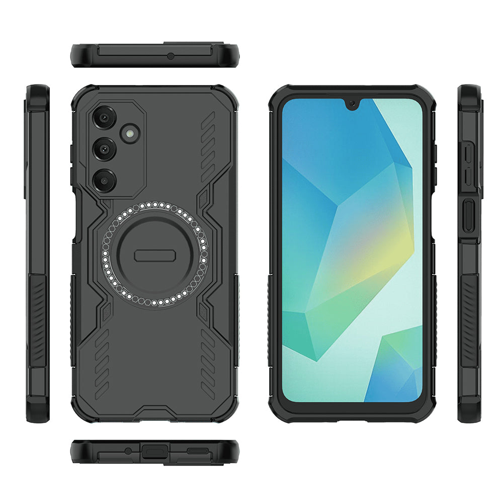 MagSafe Case for Samsung Galaxy A16 5G A166 / A16 4G A165, Techsuit, ArmorMag, Black