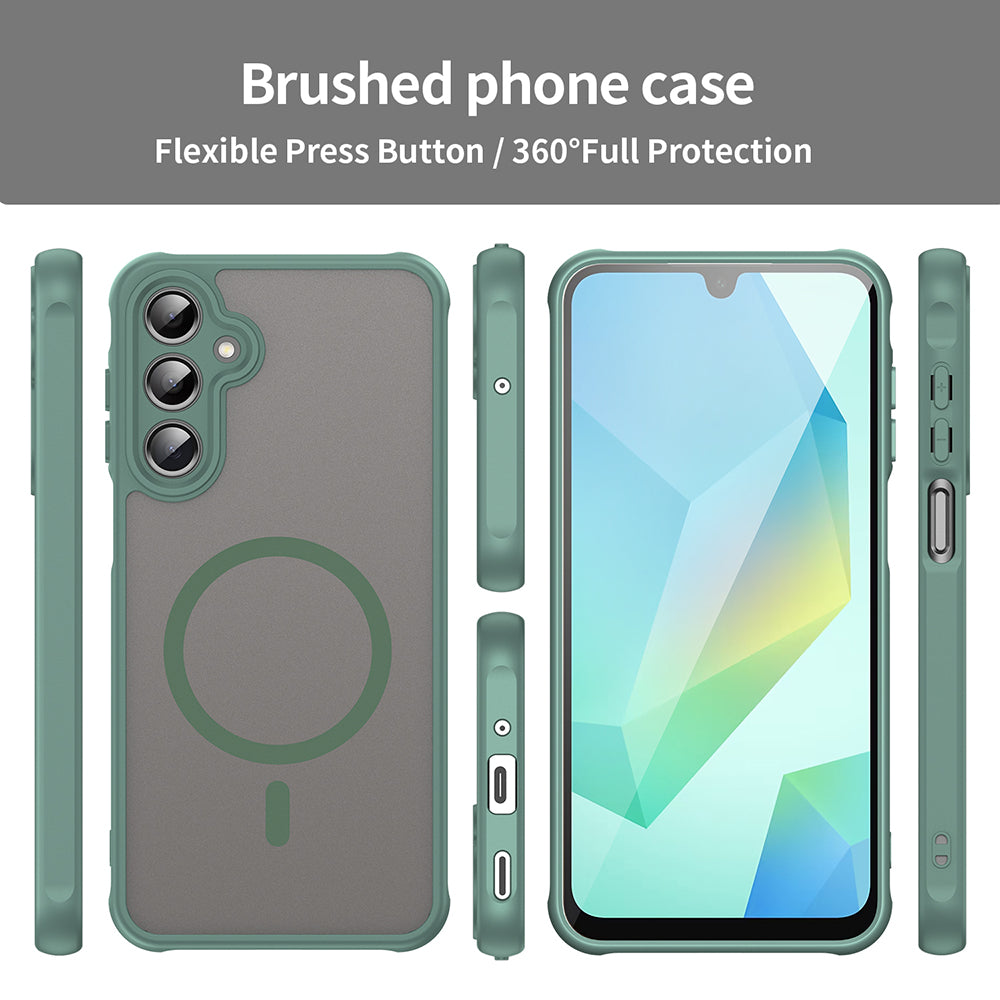 Coque MagSafe pour Samsung Galaxy A16 5G A166 / A16 4G A165, Techsuit, HaloFrost II, Vert