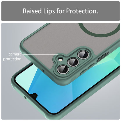 Coque MagSafe pour Samsung Galaxy A16 5G A166 / A16 4G A165, Techsuit, HaloFrost II, Vert