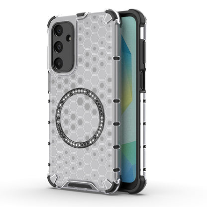 Coque MagSafe pour Samsung Galaxy A16 5G A166 / A16 4G A165, Techsuit, HoneyComb Shield, Blanche